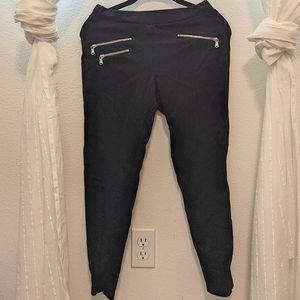 Zara basic zipper leggings